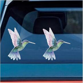 Hummingbird Vinyl Sticker Car Decal - 5" x 6" Vibrant Colored Bird Waterproof Sticker - Universal Cute Car Laptop Wall Window Bumper Stickers Decal (1PC) in Kuwait
