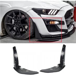Pair Front Bumper Corner Spoiler Winglet Splitters Compatible with Ford Mustang 2015-2021 Modified W/ GT500 AMPP Bumper Style Matte Balck in Kuwait