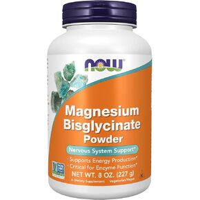 ناو المكملات الغذائية، مسحوق بيسغليسينات المغنيسيوم، وظيفة الانزيم*، دعم الجهاز العصبي*، 8 اونصة in Kuwait