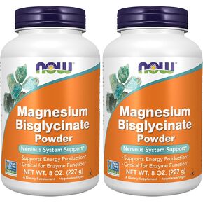 NOW Supplements, Magnesium Bisglycinate Powder, Enzyme Function*, Nervous System Support*, 8-Ounce in Saudi Arabia