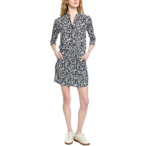 IBKUL UPF 50+ Sun Protection, Icefil Cooling, Moisture-Wicking Karen Print ¾ Sleeve Drawstring Dress in Kuwait