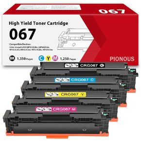 067 Toner Cartridge Set MF650C MF654Cdw MF656Cdw Replacement for Canon 067 067H, Compatible with Color imageCLASS MF653Cdw MF652Cdw LBP632Cdw Printer 4 Pack Ink in Kuwait