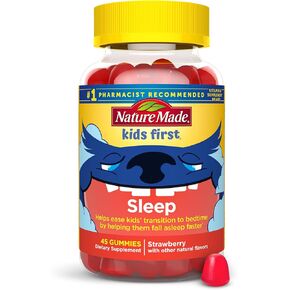 Nature Made Kids First Sleep, Kids Melatonin Gummies, 100% Drug Free Sleep Aid for Restful Sleep, 45 Count in Kuwait