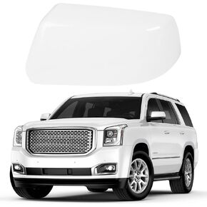 Black Driver Side Mirror Cover Caps for 2015 2016 2017 2018 2019 2020 Chevy Tahoe Suburban GMC Yukon/Yukon XL, Directly Replace Style, Not Sticker in Kuwait