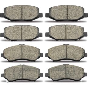 D1273 D1274 Front Rear Ceramic Disc Brake Pads Set Compatible With Jeep Wrangler JK 2018,Jeep Liberty 2008-2012, Jeep Wrangler 2007-2017,Dodge Nitro 2007-2011,8pcs in Kuwait