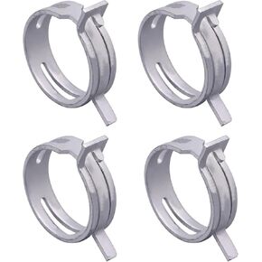 4 قطعة طقم مشابك خرطوم المبرد العلوي والسفلي لسيارة Honda Accord Civic CRV Fit Odyssey استبدال 19511-PH7-003 19511PH7003 فضي in Kuwait