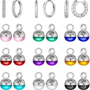 Dangle Hoop Earrings for Women 925 Silver and 14K Gold Plated Hypoallergenic Stud Earrings for Women Multicolor Crystal Drop Earring Set Lightweight Dangling Leverback Earrings Western Jewelry Gift for Women's ﻿ in Kuwait