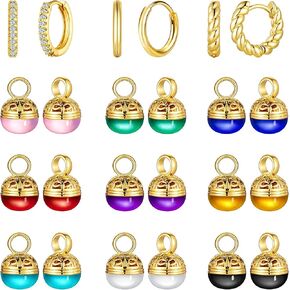 Dangle Hoop Earrings for Women 925 Silver and 14K Gold Plated Hypoallergenic Stud Earrings for Women Multicolor Crystal Drop Earring Set Lightweight Dangling Leverback Earrings Western Jewelry Gift for Women's ﻿ in Saudi Arabia