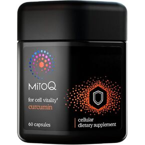 MitoQ Curcumin Advanced CoQ10 Antioxidant - Contains Mitoquinol Mesylate & Super Bioavailable Longvida Curcumin Turmeric - Supports Immunity, Digestive Health, & Cell Vitality (60 Capsules) in Kuwait