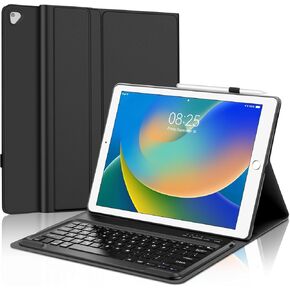 for iPad Pro 12.9 Case with Keyboard, Magnetic Detachable Wireless Bluetooth Keyboard, Slim Protection Case with Pencil Holder for iPad Pro 12.9 2nd 2017/1st 2015 Gen (A1670/A1671/A1584/A1652), Black in Kuwait