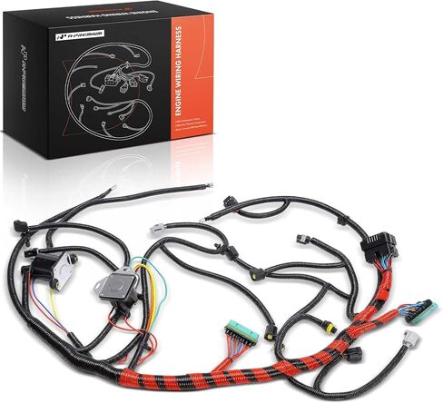 A-Premium Engine Wiring Harness Compatible with Ford F250 F350 F450 Super Duty 2002-2003 7.3L, F550 Super Duty 2002 7.3L, Automatic Transmission & Federal Emissions Only in Saudi Arabia