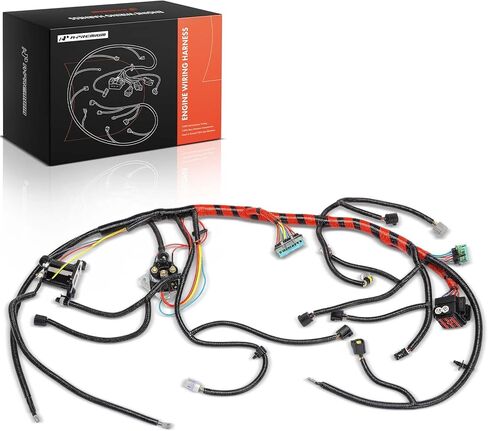 A-Premium Engine Wiring Harness Compatible with Ford F250 F350 F450 Super Duty 2002-2003 7.3L, F550 Super Duty 2002 7.3L, Automatic Transmission & Federal Emissions Only in Saudi Arabia