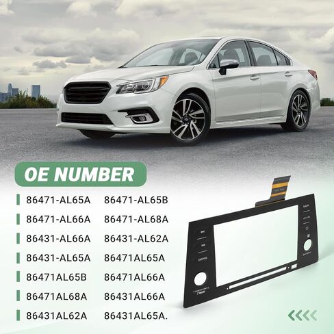 High Version Touch Screen Digitizer, TEL/MAP Button, Fit for 2018-2019 Subaru Legacy & Outback 8'' Radio Touch Screen Digitizer - Replace 86471-AL65A, 86471-AL68A, 86471-AL65B Screen Digitizer in Kuwait