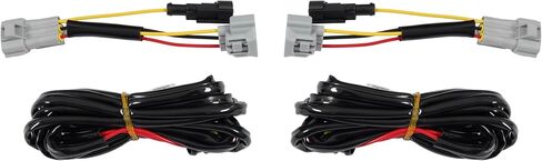 Pair Projector Headlight Compatible with 2007-2017 Toyota Tundra Sequoia w/C Shape LED Tube Bar Headlamp Assembly Clear Lens+Black Housing Replacement for TO2503171 TO2502171 LH&RH in Kuwait