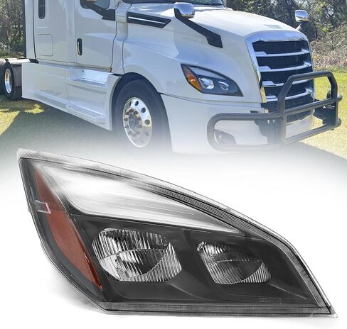 LED Headlights Assembly Compatible with 2018-2024 Freightliner Cascadia,Black Housing (Passenger Side) in Kuwait