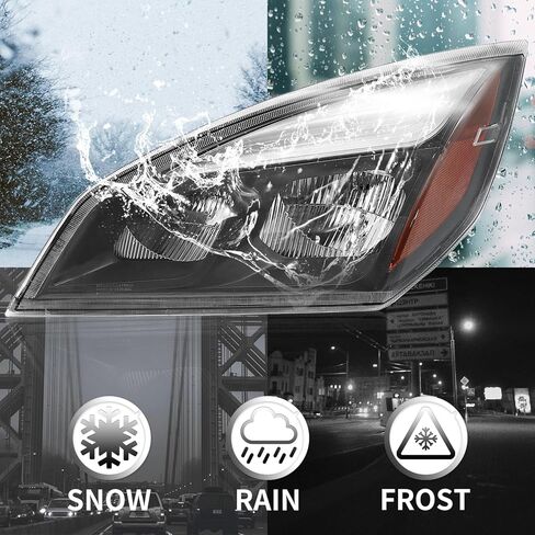 LED Headlights Assembly Compatible with 2018-2024 Freightliner Cascadia,Black Housing (Passenger Side) in Kuwait