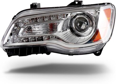 Headlights Assembly Compatible with 2012-2014 Chrysler 300,Headlamp Black Bezel Passenger Side Replacement CH2503235 68085416AF in Saudi Arabia