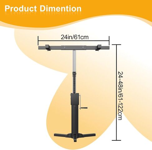 رافعة رفع الخزانة لتثبيت الخزانة، نظام دعم أداة اليد الثالثة قابل للتعديل مع حامل 440 رطل، مقبس جدار جاف متعدد الوظائف (48 بوصة) in Kuwait