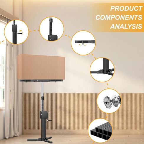 رافعة رفع الخزانة لتثبيت الخزانة، نظام دعم أداة اليد الثالثة قابل للتعديل مع حامل 440 رطل، مقبس جدار جاف متعدد الوظائف (48 بوصة) in Kuwait