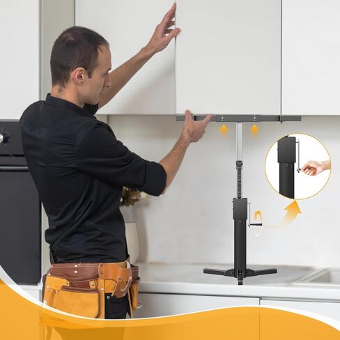 رافعة رفع الخزانة لتثبيت الخزانة، نظام دعم أداة اليد الثالثة قابل للتعديل مع حامل 440 رطل، مقبس جدار جاف متعدد الوظائف (48 بوصة) in Kuwait