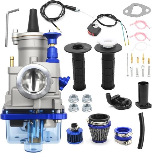 PWK 24mm Carburetor Kit with Throttle Cable and Main Jets (Blue), Replacement for Coleman CT200U BT200X, Replacement for Honda GX160 GX200 6.5HP in Kuwait