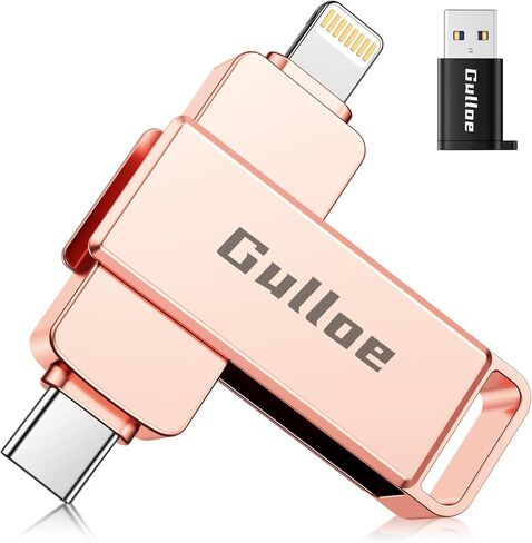 Gulloe 256GB USB Flash Drive Intended for iPhone iPad, Memory Stick Storage for Photos and Videos Backup, Compatible with iPhone iPad Android PC, Plug and Play, No Application Required (Light Green) in Saudi Arabia