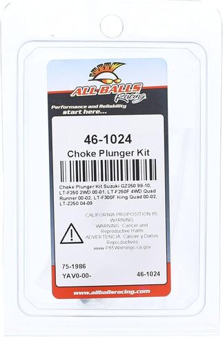 All Balls Choke Plunger Kit (46-1024) Replacement For Suzuki GZ250 1999 2000 2001-2005 2006 2007-2009 2010, LT-F250 2WD 2000 2001, LT-F250F 4WD Quad Runner 2000 2001 2002 in Saudi Arabia