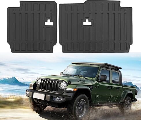 لـ 2020-2025 2026 Jeep Gladiator JT حصير مسند ظهر المقعد الخلفي لجميع الأحوال الجوية TPE بساط حماية لملحقات Jeep Gladiator JT (حصير مسند الظهر) in Kuwait