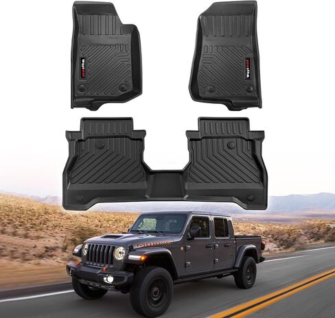لـ 2020-2025 2026 Jeep Gladiator JT حصير مسند ظهر المقعد الخلفي لجميع الأحوال الجوية TPE بساط حماية لملحقات Jeep Gladiator JT (حصير مسند الظهر) in Kuwait