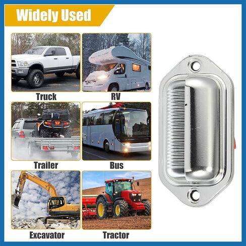 Trailer LED License Plate Lights Courtesy Step License Plate Tag Light for UTV ATV Trailer Truck RV Boat 6000K White 2 Pcs Item Replacement in Saudi Arabia