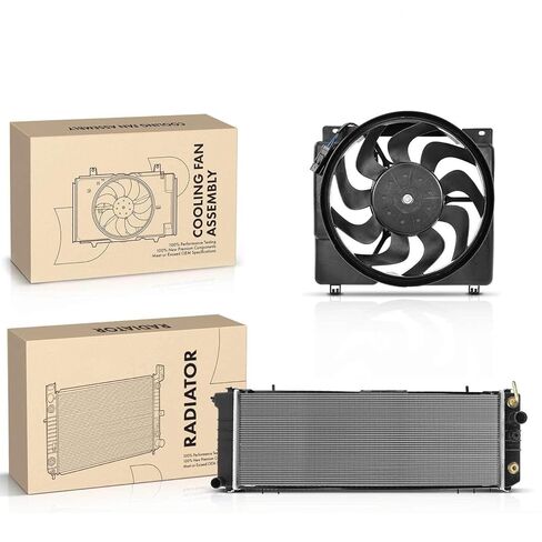 Replacement Parts for Radiator&Cooling Fan Assembly Kit for Jeep Cherokee Comanche Wagoneer 87-90 Mod-AP88P-32747 in Saudi Arabia