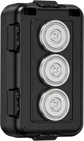 Magnetic Key Box,Magnetic Key Holder Under car,Magnetic Key Cabinets,Key Holder Magnetic,Hide a Key Magnetic Holder,Waterproof Magnetic Key Hider Outdoor (Regular) in Kuwait