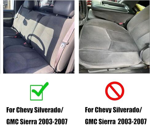 SecosAutoparts Driver Bottom & Driver Foam Cushion Dark Gray Replacement Cloth Seat Cover Compatible with Chevy Silverado Avalanche Tahoe Suburban GMC Sierra Yukon 2003 2004 2005 2006 in Saudi Arabia
