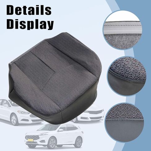 SecosAutoparts Driver Bottom & Driver Foam Cushion Dark Gray Replacement Cloth Seat Cover Compatible with Chevy Silverado Avalanche Tahoe Suburban GMC Sierra Yukon 2003 2004 2005 2006 in Saudi Arabia
