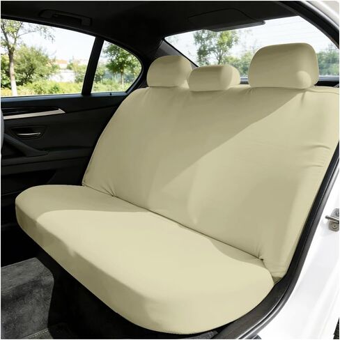 HZEL Car Back Seat Cover, Elastic Scratch Proof Non-Slip Vehicle Rear Solid Bench Protector, Washable Automotive Interior Rear Seat Cover, Universal for SUV Automobile Truck (Dark Grey) in Saudi Arabia