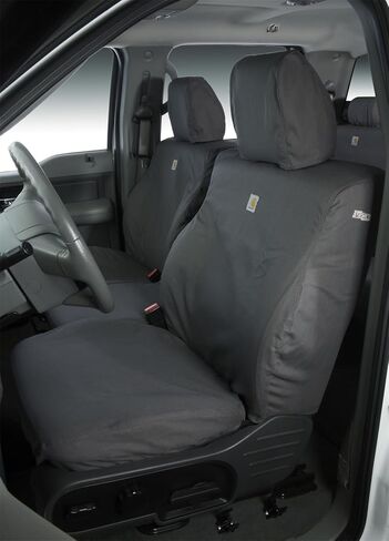 أغطية مقاعد مخصصة من Covercraft Carhartt SeatSaver | يناسب 2018-25 رانجلر JL 4 أبواب، 2020-2025 جيب جلاديتور | مقاعد دلو في الصف الأول، حصى من نسيج البط in Saudi Arabia