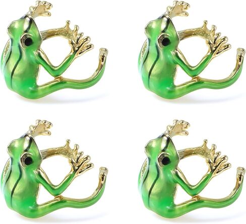 4 قطع خاتم ضفدع شجرة للنساء، مجموعة حلقات ضفدع شجرة لطيفة قابلة للتعديل، حلقات إصبع مفتوحة، ضفادع خضراء مضحكة، مجوهرات ضفادع على شكل حلقة إصبع، مجوهرات هدية مضحكة للنساء in Kuwait