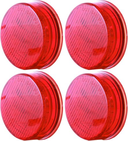 4x 2.5" Round Amber Trailer 13LED Side Marker 2.5 Inch Clearance Lights Turn Signal Side indicator with Reflectors for Trailer Truck, Waterproof Sealed, 12V in Saudi Arabia