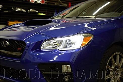 صمام ثنائي ديناميكي أبيض + إشارة C-Light DRL LED Halo متوافق مع المصباح الأمامي Subaru WRX/STi 2015-2021 (USDM) in Kuwait