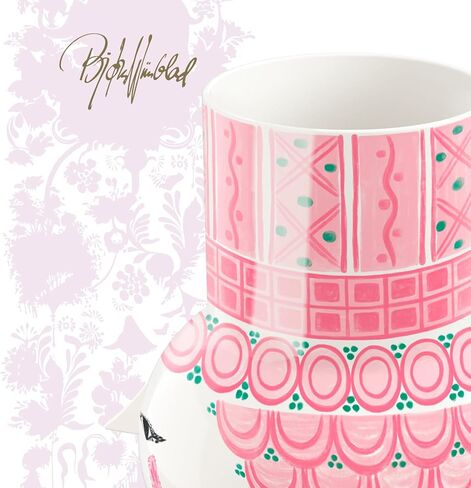 مزهرية Bjorn Wiinblad Olga، باللون الوردي، بارتفاع 13.9 سم، متضمنة في صندوق هدايا in Kuwait