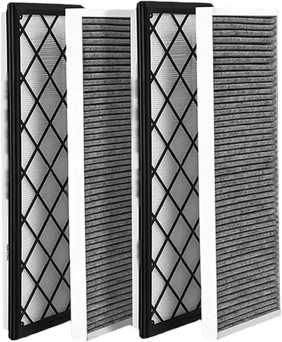 4PCS Air Conditioning Filter Compatible For Tesla Model Y Activated Carbon Cartridge External Upper And Lower Layer Filters in Kuwait