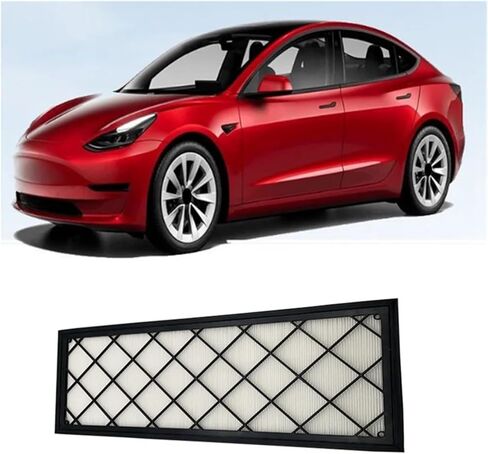 Air Conditioning Filter External Carbon Cloth 1658375-00-A Compatible For Tesla Model 3 Y 2021-2023 CU47025-2 in Kuwait