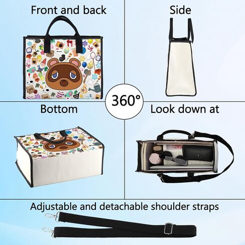 BWWKTOP Animal Tommy Tote Bag Video Gamer Gift Villagers Animal Shoulder Bag Bells Bag Merch in Saudi Arabia