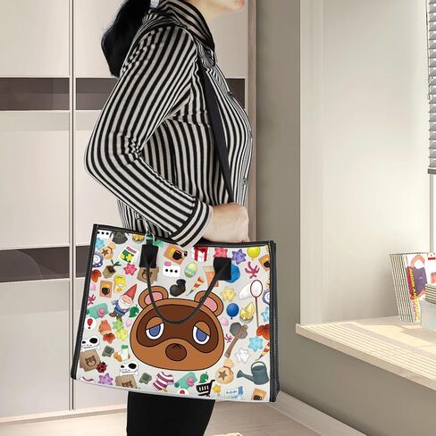 BWWKTOP Animal Tommy Tote Bag Video Gamer Gift Villagers Animal Shoulder Bag Bells Bag Merch in Saudi Arabia
