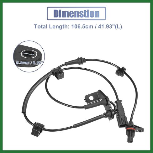 Motoforti Front Left ABS Wheel Speed Sensor No.95670-D3000 for Hyundai Tucson 1.6L 2.0L 2.4L 2016-2021 Long-lasting in Saudi Arabia