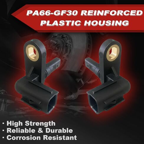 ABS Wheel Speed Sensor 4Pcs: Front Rear Left & Right Compatible with Toyota 2008-2017 Sequoia V8 5.7L V8 4.7L V8 4.6L, 2007-2017 Tundra V8 5.7L V6 4.0L V8 4.6L V8 4.7L in Kuwait