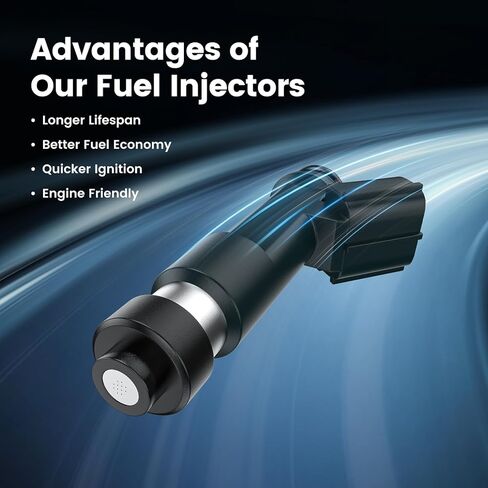 Fuel Injectors Compatible with Toyota Tacoma 2005-2015 Tundra 2005-2011 4Runner 2003-2009 FJ Cruiser 2007-2009,4.0L,23250-31010 Set of 6 in Kuwait