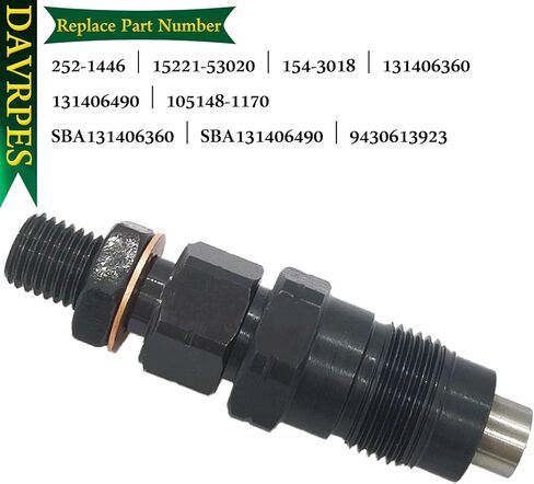 252-1446 Fuel Injectors Fuel Spray Nozzle Replacement For Caterpillar Cat 3024C 3024 C2.2 3013C 216B 226B 242B 247B 232 Replace#2521446｜154-3018｜131406360｜SBA131406360 in Saudi Arabia