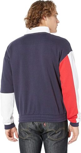 سويت شيرت Roland Ful Zip للرجال من Fila معطف طاووس/أبيض/أحمر صيني L in Saudi Arabia