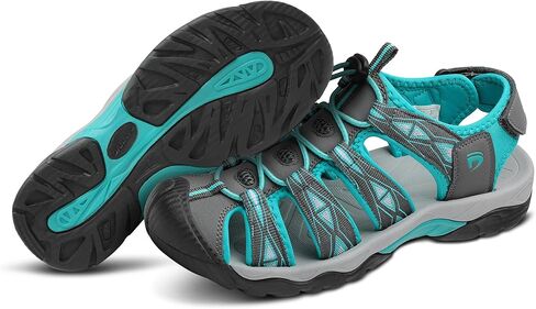 Women's Closed Toe Sport Hiking Sandals Athletic Walking Lightweight Water Shoes Summer Outdoor Beach Sandal in Saudi Arabia